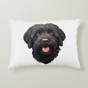 Almofada Decorativa Cachorro Preto Labradoodle
