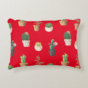 Almofada Decorativa Cactus Suculente de Dessrt Verde em Potes