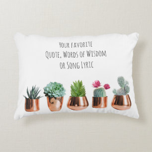 Almofada Decorativa Cactus Suculta Sua Citação favorita, Canção