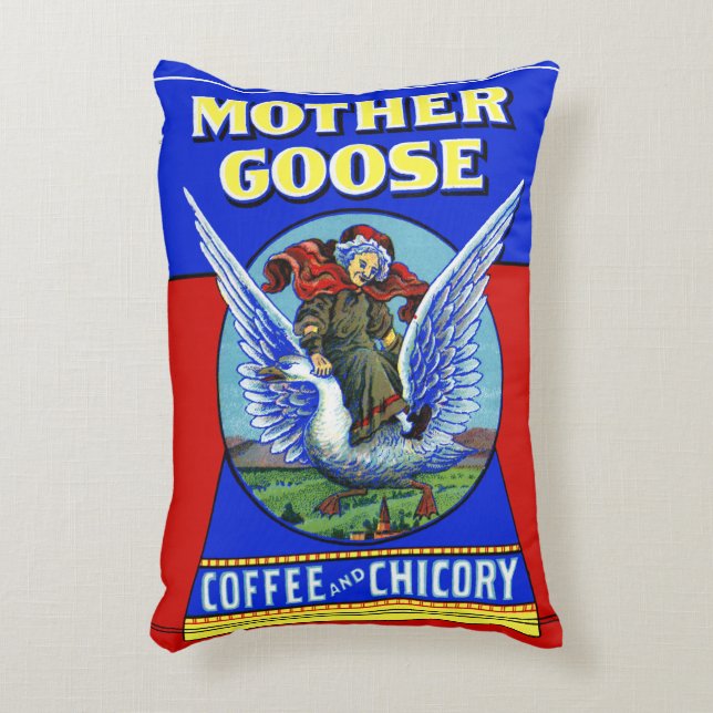 Almofada Decorativa Café e Chicória Mother Goose (Frente(Vertical))