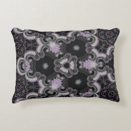 Almofada Decorativa Caleidoscópio negro e lavanda