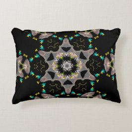 Almofada Decorativa Calidoscópio Noturno de Veludo