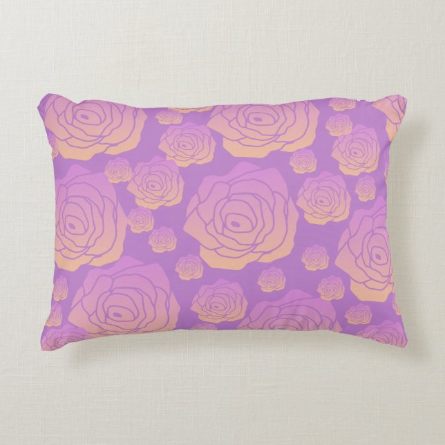 Almofada Decorativa Cama de Rosas (Frente)