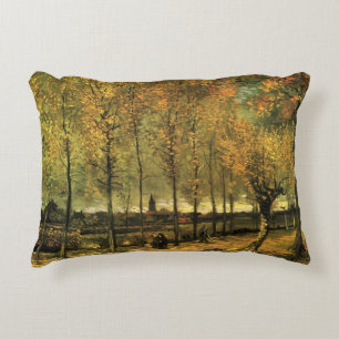 Almofada Decorativa Caminho com Choupos por Vincent van Gogh