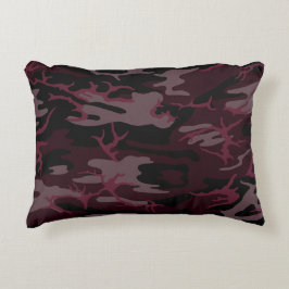 Almofada Decorativa Camo Vermelho Escuro
