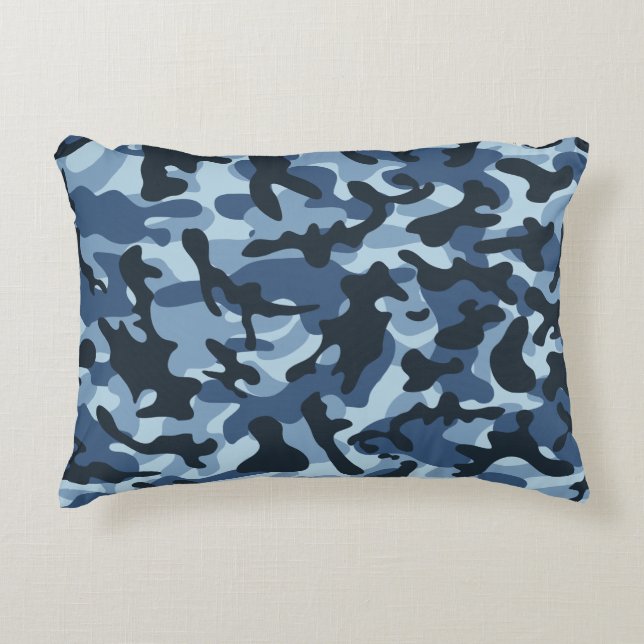 Almofada Decorativa Camuflagem Azul (Frente)