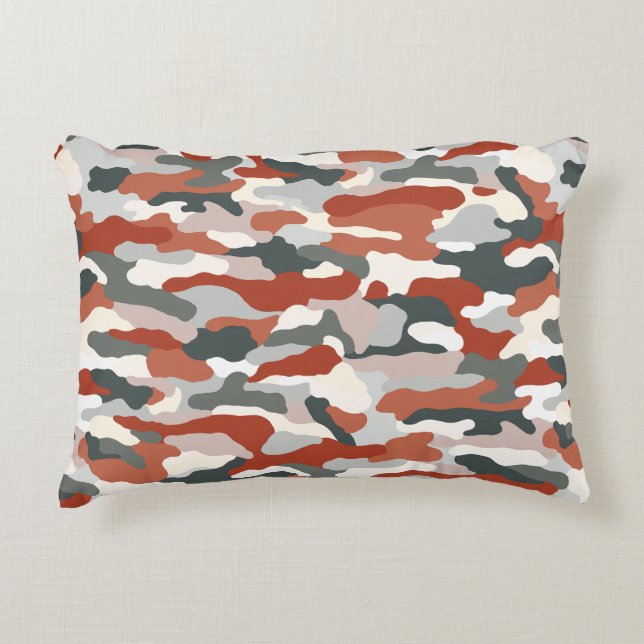Almofada Decorativa Camuflagem de outono (Frente)