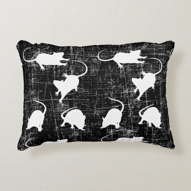 Almofada Decorativa camundongos brancos (Frente)