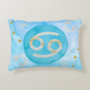 Almofada Decorativa Cancer Astrologia - Sinal Zodiac Traços Destaque T