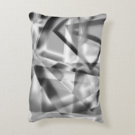 Almofada Decorativa Canto de pedaços quadrados de acrílico, cinzas a b