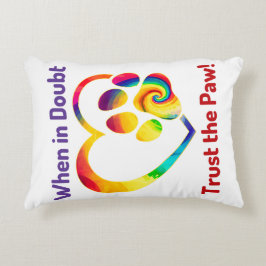 Almofada Decorativa Cão Pata Adorava Impressão Coração Cão Pet Colorid