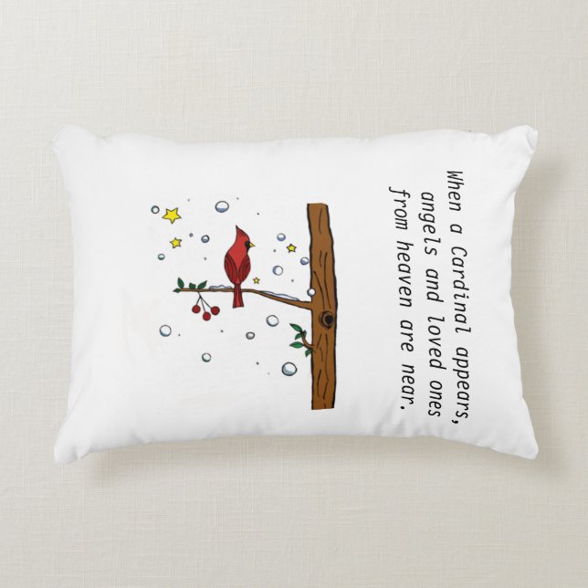 Almofada Decorativa Cardeal do Travesseiro de Destaque do Anjo Céu (Frente)