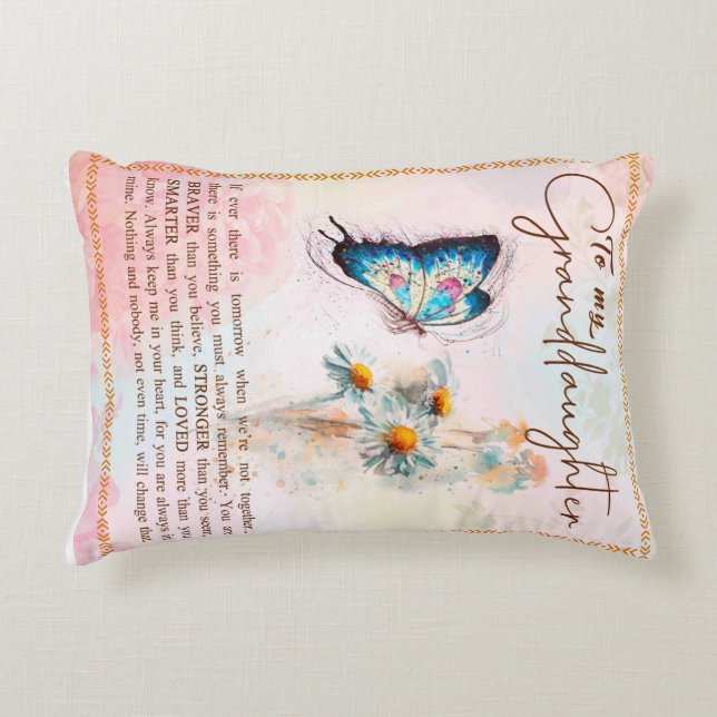 Almofada Decorativa Carta Personalizada À Minha neta (Frente)