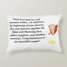 Almofada Decorativa Cartão de Casamento Elegante – Saltos Pretos Chic