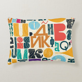 Almofada Decorativa Cartas desenhadas à mão: design de vintage sem cos