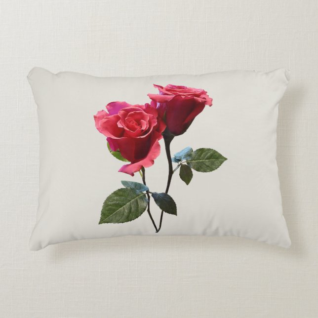 Almofada Decorativa Casal de Rosas (Frente)