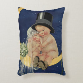 Almofada Decorativa Casamento vintage, noiva e noiva em lua