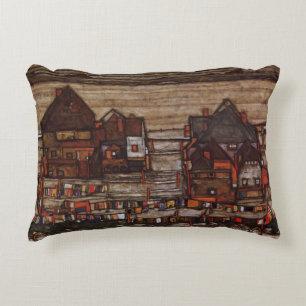 Almofada Decorativa Casas com Roupa por Egon Schiele