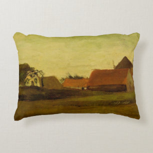 Almofada Decorativa Casas de fazenda em Loosduinen Haia por Vincent va