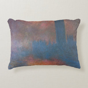 Almofada Decorativa Casas do Parlamento, Londres por Claude Monet