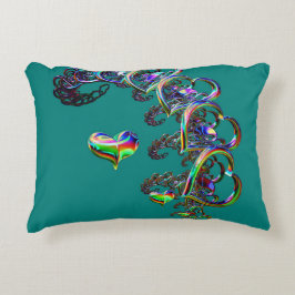 Almofada Decorativa Cascata Eetérea de Corações