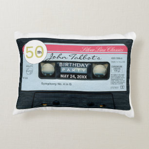 Almofada Decorativa Cassete de Áudio C Retroativo 50º Aniversário A