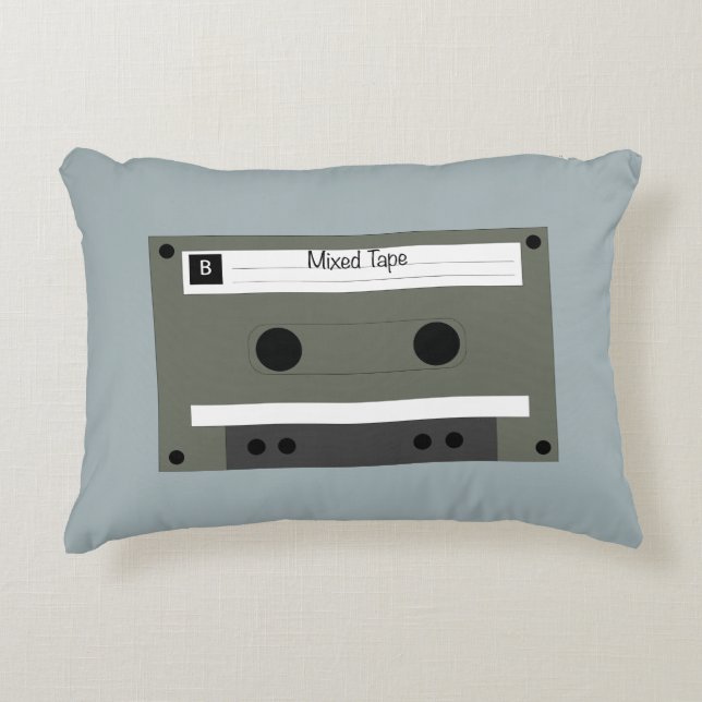 Almofada Decorativa Cassette, Mixed Tape (Frente)