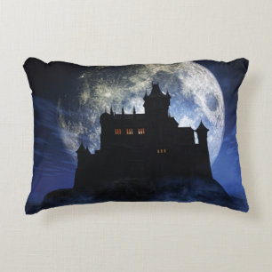 Almofada Decorativa Castelo fantasma durante a noite