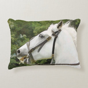 ALMOFADA DECORATIVA CAVALO BRANCO