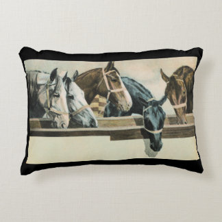 Almofada Decorativa Cavalos junto