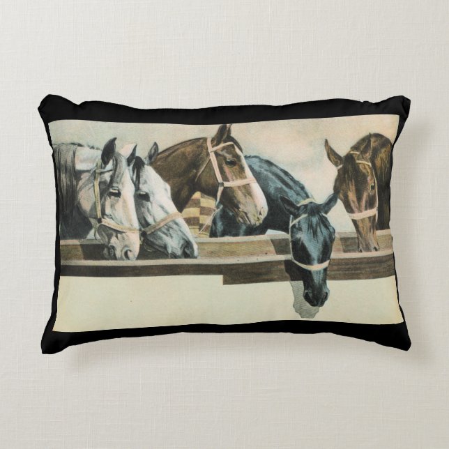 Almofada Decorativa Cavalos junto (Frente)