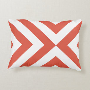 Almofada Decorativa Cavalos Laranja e Branco
