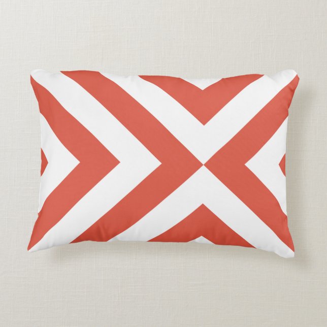Almofada Decorativa Cavalos Laranja e Branco (Verso)