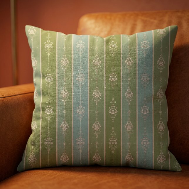 Almofada Decorativa Celadon Blossom Lane Botânica (Where timeless botanical elegance meets the comfort of home.)