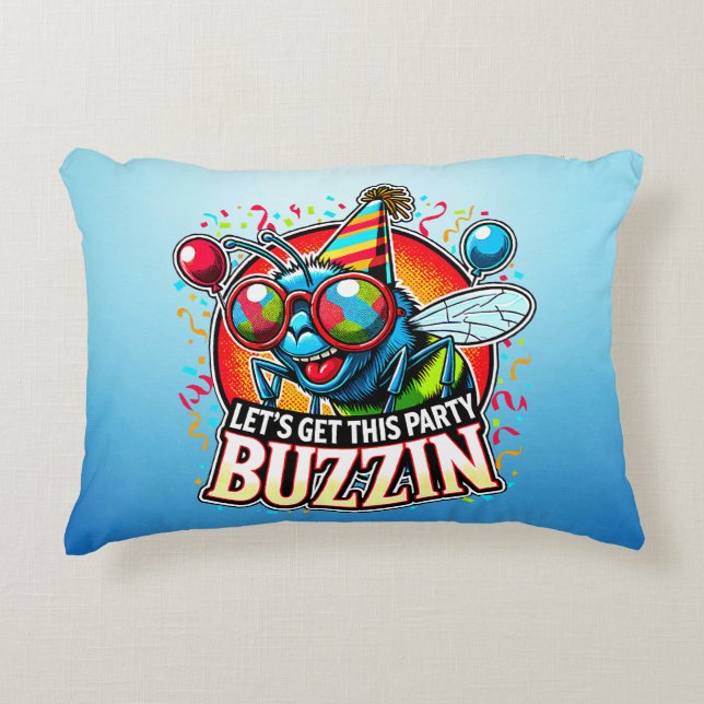 Almofada Decorativa Celebração do Buzzing (Frente)