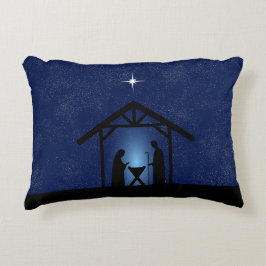 Almofada Decorativa Cena de Natal Religiosa