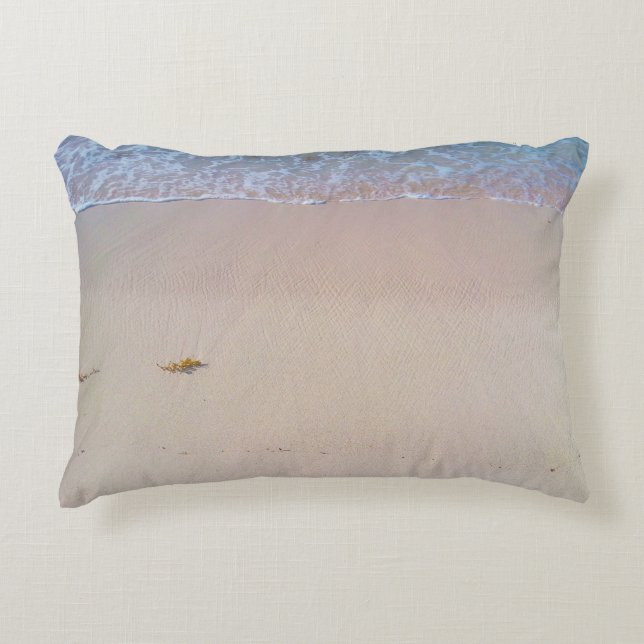 Almofada Decorativa Cena de praia personalizada (Frente)