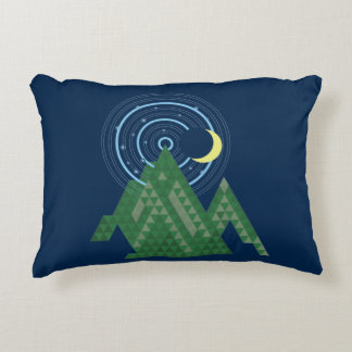 Almofada Decorativa céu da lua crescente na montanha