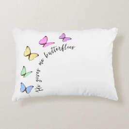 Almofada Decorativa Chá de Noiva Ele Me Dá Borboletas no Estômago