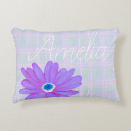 Almofada Decorativa Charme Bohemio de Xadrez Quarto de Bebê