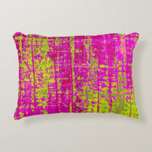 Almofada Decorativa Chartreuse Beijo Rosa e Abstrato Verde