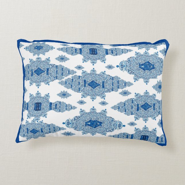 Almofada Decorativa Chinoiserie Ginger Jars Chinês (Verso)