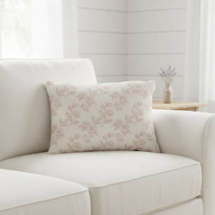 Almofada Decorativa Chintz de Rosa vermelha Elegante