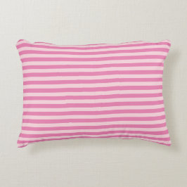 Almofada Decorativa Chique Fofo Rosa Claro e Listras Rosa