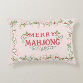 Almofada Decorativa Christmas Merry Mahjong