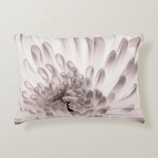 Almofada Decorativa Chrysanthemum na floração de cheios. Fechar macro  (Frente)