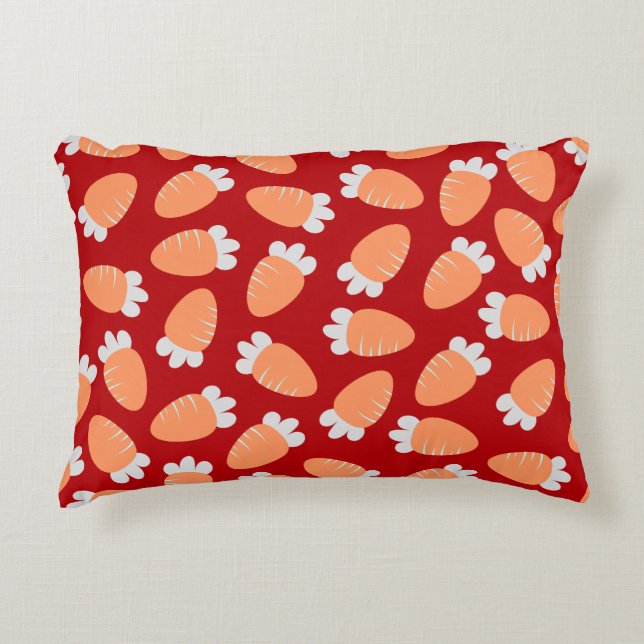 Almofada Decorativa Chubby Carrots Red (Frente)