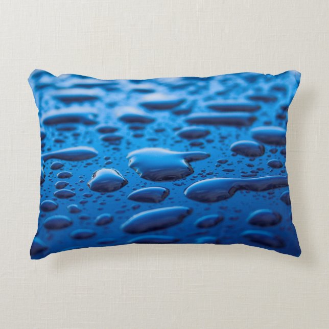 Almofada Decorativa Chuva chuvosa gotas de água (Frente)