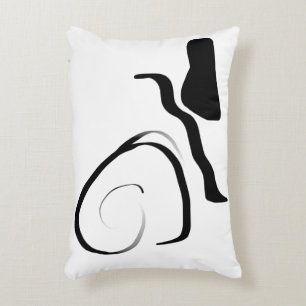 Almofada Decorativa Ciclo de rotação: Abstrato preto e branco