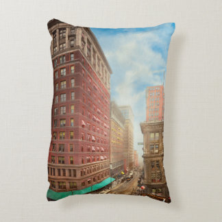 Almofada Decorativa Cidade - Cincinnati, OH - East Fifth e Walnut 1910